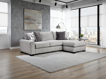 Apolo grey two-piece sectional