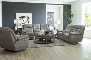 Harley grey sectional in a styled room